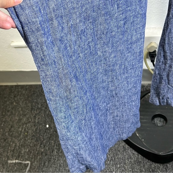 Old Navy Blue Maternity Linen Pants - Picture 4 of 8